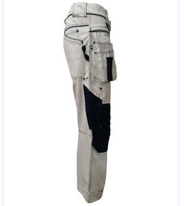 European Style High Visibility Breathable Polyester <b>Cargo</b> <b>Work</b> <b>Pants</b> Holster Pockets CE Certified Reflective Hi Vis Customizable - Product Image 2