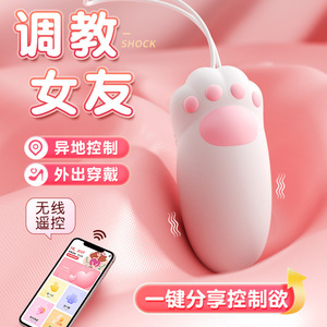Vibrateur télécommandé portable en forme de patte de chat pour femmes - 130 unités par boîte - Product Image 6