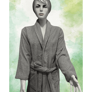 Peignoir en coton turc pour femmes Techniques tissées de refroidissement à séchage rapide pour hôtels maison piscine plage Fabriqué en Turquie - Product Image 2