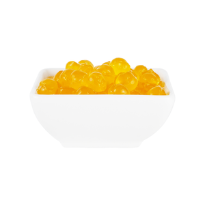 Perles de konjac à la mangue sans gluten de haute qualité (boule de cristal) avec sirop pour bubble tea et desserts - Product Image 3