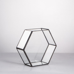 Terrario de cristal elegante o jarrones de cristal de forma geométrica para plantas en tamaños personalizados y diseño para la decoración de la sala de estar - Product Image 3