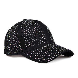 Casquettes de baseball à boucle métallique, casquettes de baseball d'extérieur avec diamants, casquettes de sport unisexe personnalisées à 6 panneaux avec logo, ajustées et à visière incurvée - Product Image 2