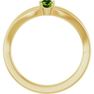 Anillo de Oro Amarillo de 14K Stuller, Estilo Romántico Vintage, con Diamante de Corte Ovalado, Baño de Rodio, Geométrico, para Uso Diario - Product Image 2