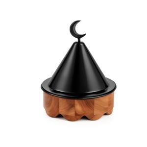Eid Artículo Hermosa base de mármol clásica con tapa de metal en forma de cúpula y perilla de Luna Más lindo Mini cazuela ecológica - Product Image 5