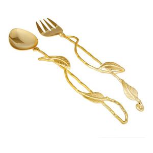 Service de couverts de haute qualité en acier inoxydable, nouveau design de couverts avec poignée, look royal moderne, en argent, pour la maison, le restaurant, 6 pièces - Product Image 5