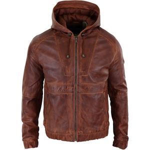 Chaqueta Bomber de Cuero Personalizada para Hombre, Cuello en V, Cierre de Cremallera, Exterior de Seda, Ropa Casual de Invierno, Suave y Transpirable, Patrones 3D/Puntos - Product Image 2