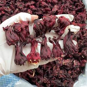 Flores de hibisco secas orgánicas de Vietnam para salones de té especiales y tiendas de alimentos gourmet con pétalos rojos oscuros naturales enteros - Product Image 4