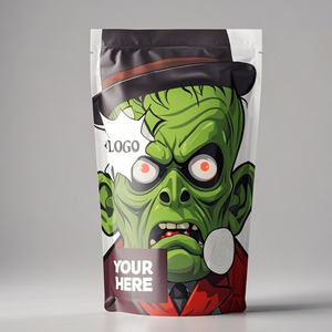 Wholesale Custom Design Foil Resealable Packaging Ziplock Food Zipper Stand up Pouch Aluminum Foil <strong>3</strong>.5G Smell Proof Mylar <strong>Bags</strong> - Product Image 5