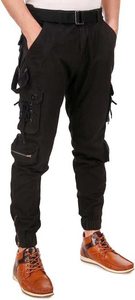 Venta al por mayor Multi-Bolsillo Botón Streetwear diseño personalizado Pantalones cargo pantalones vaqueros para los hombres - Product Image 2
