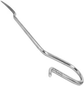 Punzón ortopédico curvo, hueso de acero inoxidable quirúrgico Manual con mango moleteado para la creación de agujeros piloto de punto de entrada en ángulo - Product Image 1