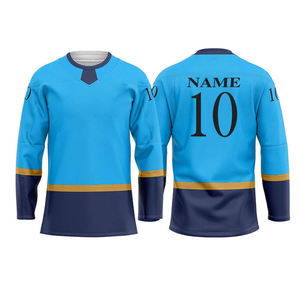 Most Popular 2025 Men's Plus Size Ice Hockey Jersey with Custom Logo <b>Blank</b> Pattern and OEM Service ice hockey jersey - Product Image 6
