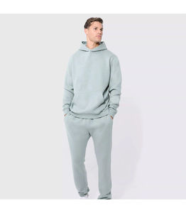 100% coton personnalisé de haute qualité vierge survêtements hommes sweat survêtements ensemble confortable blanc jogging costumes hommes survêtements - Product Image 1