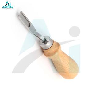 Biseleur de bord en cuir manuel ALMAC, robuste et durable, qualité médicale, usage professionnel, lame en acier tranchante, finition lisse et propre - Product Image 2