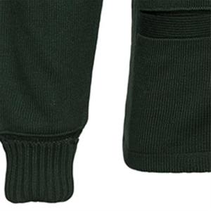 Cardigan universitaire de haute qualité - Doux, confortable, motif uni, laine/acrylique pour la mode d'automne et le port quotidien - Product Image 5