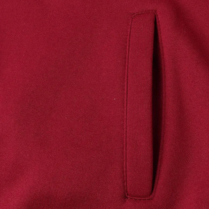 Sudadera con Capucha de Forro Polar para Hombre, Otoño-Invierno, con Bolsillos Laterales con Múltiples Cremalleras, Cuello con Capucha, Bordado, Liso Teñido, Diseño Sólido - Product Image 3