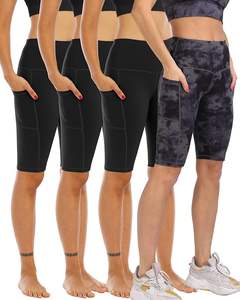 Shorts d'entraînement pour femmes Shorts de gym taille haute à séchage rapide Yoga Running Biker Shorts avec tissu extensible pour la gym et le fitness - Product Image 1