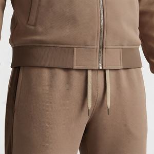 Chándal Deportivo de Algodón y Felpa para Hombre, con Logotipo Personalizado al por Mayor, Traje de Entrenamiento de Invierno de Dos Piezas, Ropa Deportiva de Alta Calidad para Gimnasio - Product Image 5