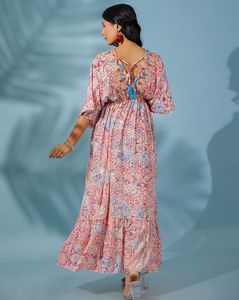 Robes d'été décontractées et lavables longs et styles d'impression-Design - Product Image 3