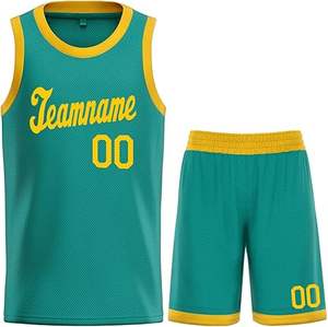 Maillots de basket-ball grande taille pour hommes sur mesure respirant séchage rapide polyester maille hauts de sport sans manches sublimation uniforme - Product Image 1