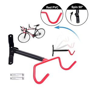 Support mural pliable pour vélo, porte-vélo vertical gain de place pour garage - Product Image 2