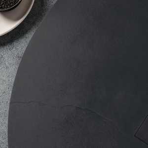 Receveur de douche semi-circulaire moderne en plastique anthracite antidérapant 80x80 cm Milan, Fournitures pour salle de bain et toilettes KORICINI - Product Image 2