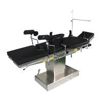 Table d'opération électrique durable à 3 fonctions avec base en acier inoxydable 304 et pont lombaire pour salle d'opération clinique