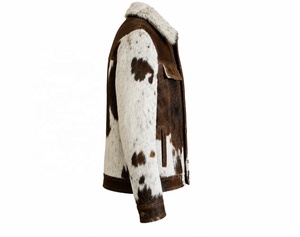 Chaqueta Corta Unisex de Piel de Vacuno con Pelo Natural NADRUB Personalizada Premium - Product Image 5
