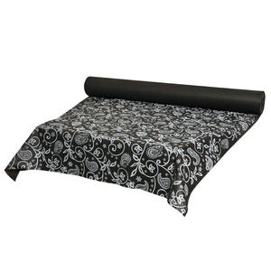 Rollo de Mantel Negro con Estampado Cachemir de 1.20x50m, Novotex TNT, B2B - Product Image 1