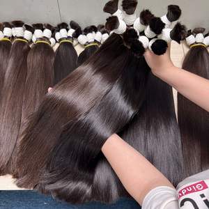 ผมต่อจากชาวเวียดนามสีดำและน้ำตาลผมทอผมเรมี่ผมแท้แบบคู่ - Product Image 1