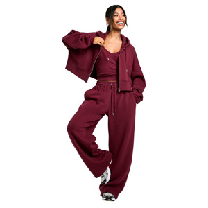 Conjunto Deportivo Personalizado de Alta Calidad con Cremallera y Capucha para Mujer, Sudadera y Pantalones Deportivos con Logotipo Personalizado - Product Image 3