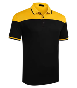 Uniforme escolar de trabajo para hombre de dos colores, transpirable, 100% de algodón, estampado con logotipo personalizado, para Camisa ajustada de verano - Product Image 1