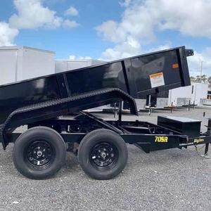 2 Axles Hydraulic Dump <b>Trailer</b> Farm Tipping <b>Tractor</b> Haul <b>Trailer</b> Agricultural Transport Utility <b>Trailer</b> - Product Image 1