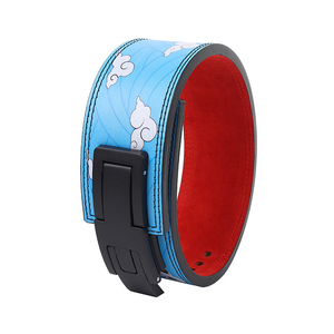 Custom Logo 10mm Natural Rubber Unisex Gym Workout Belts Weightlifting Powerlifting Knee Support Adjustable Elasticity High - Product Image 3