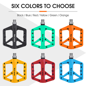 <span class=keywords><strong>Pedales</strong></span> de <span class=keywords><strong>Bicicleta</strong></span> de Montaña WEST BIKING, Reforzados con Fibra Ultraligera, de Nailon, 6 Colores, Anchos, Firmes, para Ciclismo <span class=keywords><strong>MTB</strong></span> - Product Image 2