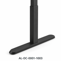 Bureau debout noir à moteur unique RGB avec deux préréglages de mémoire et étagère surélevée pour moniteur, idéal pour le gaming et le télétravail
