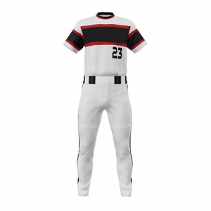 Uniforme de béisbol transpirable de alta calidad Uniforme de béisbol de manga corta Uniforme de béisbol a granel - Product Image 3