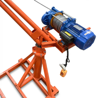 Nouvelle treuil électrique mini Anbo en acier de haute qualité 220V 500kg avec câble métallique, équipement de levage portable pour usage domestique et construction CE 1
