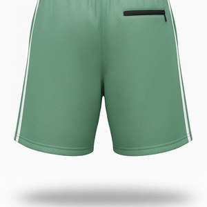 Shorts d'entraînement pour hommes, tissu extensible et respirant, coupe confortable, idéal pour les séances de fitness et les vêtements de sport. - Product Image 4