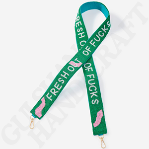 Handcrafted Beaded <b>Bag</b> Strap with GOOD VIBES Design Stylish and Fun Accessory for Handbags and Totes & a Positive Fashion Touch - Product Image 6