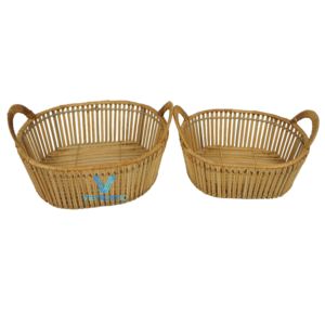 Set Of Home Inspiration Wicker <b>Storage</b> <b>Baskets</b> Bamboo Rattan <b>Basket</b> <b>Storage</b> & Organization Home <b>Storage</b> Center - Product Image 4