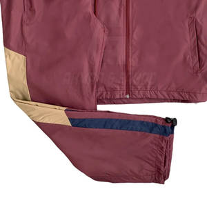 Traje Cortavientos de Dos Piezas para Hombre, Diseño OEM, con Capucha, Casual, Sólido, Ecológico, con Logotipo Personalizado - Product Image 3