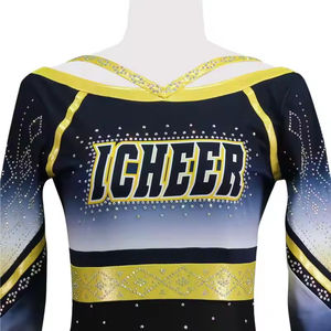 High Quality Custom made <b>Cheerleading</b> Uniform High Quality Double Polyester Flyaway Skirts - Product Image 2