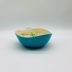 Bols à salade et à soupe jetables en bambou écologiques personnalisables 2024, pour intérieur/extérieur, cuisine, bols décoratifs pour fêtes, fabriqués au Vietnam - Product Image 2