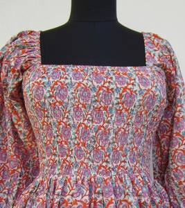 Designer Collection Amazing Tie-Dye Kaftan <b>Dress</b> Long V-Neck Half Sleeve with Side Slit <b>Loose</b> <b>Fitting</b> Rayon Fabric Free Size - Product Image 5