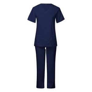 Conjunto de Uniforme Médico Transpirable de Alta Calidad para Enfermeras, Uniformes de Hospital con Logotipo Personalizado, Manga Corta, Cuello Redondo - Product Image 2