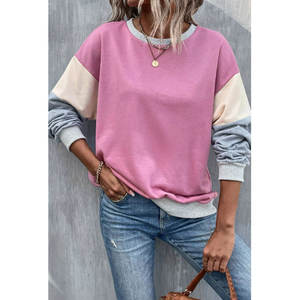 Sudadera Deportiva Lisa al por Mayor para Mujer, Manga Larga, Top de Chándal, Diseño de Logotipo Personalizado, Sudaderas Atléticas e Informales para Mujer - Product Image 1