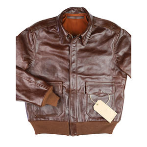 แจ็กเก็ตนักบินบอมเบอร์หนังหรูหราพร้อมคุณสมบัติที่กำหนดเองสำหรับความอบอุ่นทั้งวันและชุดฤดูหนาวกลางแจ้งที่ทันสมัย - Product Image 1