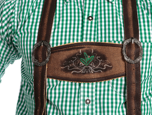 Prendas bávaras Nueva llegada Hombres Hot Traditional Octoberfest Bavarian Lederhosen Shorts Custom Unique Shorts - Product Image 3