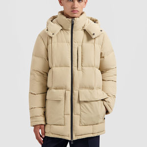 Veste matelassée pour hommes à la mode Matériau en nylon et polyester Veste matelassée à bulles d'hiver Coupe-vent pour l'hiver chaud - Product Image 5