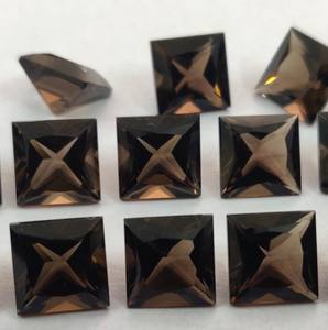 ควอตซ์สโมกี้ทรงสี่เหลี่ยมขนาด 8 มม. คุณภาพสูง - ควอตซ์สโมกี้ทรงสี่เหลี่ยมเจียระไนแบบหลวม - Product Image 5